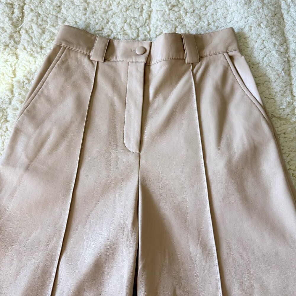 BOSS by HUGO BOSS – Telita Faux Leather Wide-Leg Pants (NEW with Tags) - Picture 12 of 13